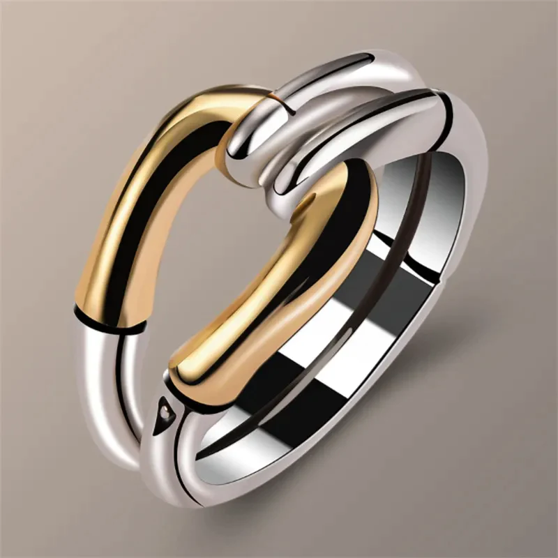 BAGUE VINTAGE NŒUD | OR ARGENT
