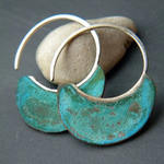 BOUCLES D'OREILLES VINTAGE TURQUOISE