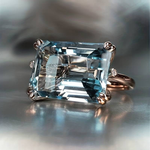 BAGUE ÉLÉGANT BLEU ZIRCONE