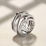 BAGUE VINTAGE SUPERPOSÉ | ARGENT