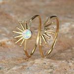 ENSEMBLE VINTAGE SOLAR OPALE BAGUE