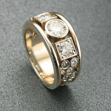 Classic Gold Zirconia Ring