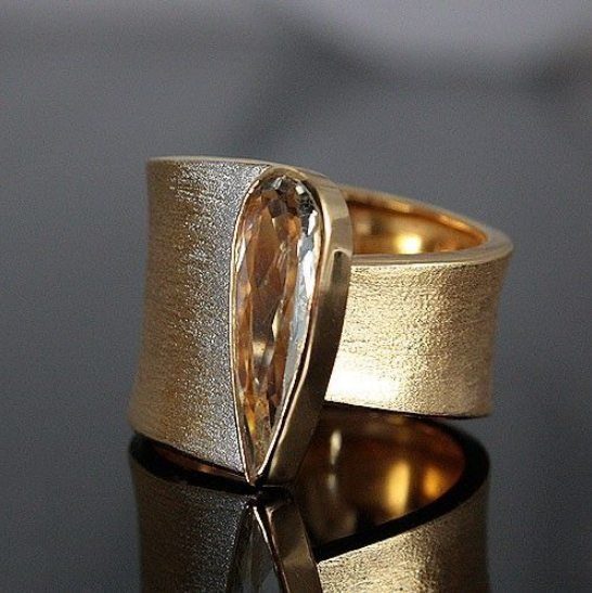 BAGUE BRILLANT TAILLE VINTAGE OR