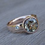 BAGUE VINTAGE CIEL VERRE