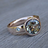 BAGUE VINTAGE CIEL VERRE