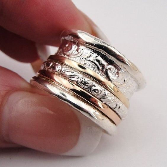 BAGUE BRELOQUE VINTAGE | OR ARGENT