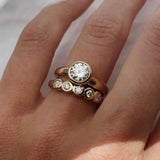 ENSEMBLE DE BAGUES VINTAGE DIAMANT
