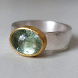 BAGUE VINTAGE VERT