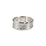HANDMADE GOLD SILVER TWO TONE RING - (ADJUSTABLE)