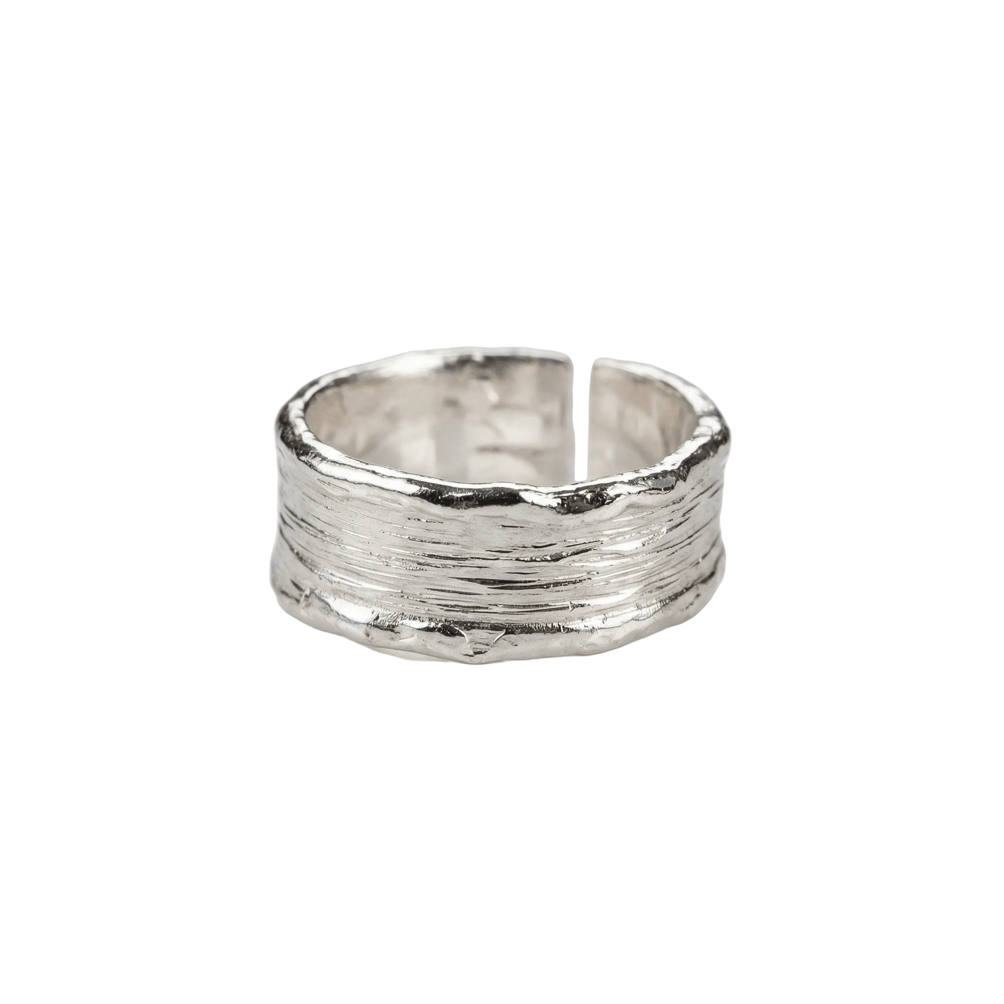HANDMADE GOLD SILVER TWO TONE RING - (ADJUSTABLE)