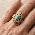 BAGUE TURQUOISE ZIRCONE