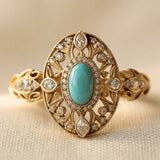 BAGUE TURQUOISE ZIRCONE