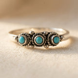 BAGUE BOHÈME VINTAGE TURQUOISE