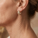 Gold Plated Bohemian Turquoise Bead Earrings