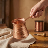 CAFETIÈRE EN CUIVRE MARTELÉE