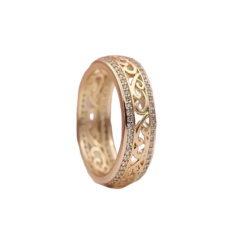 Bright Hollow Gold Ring