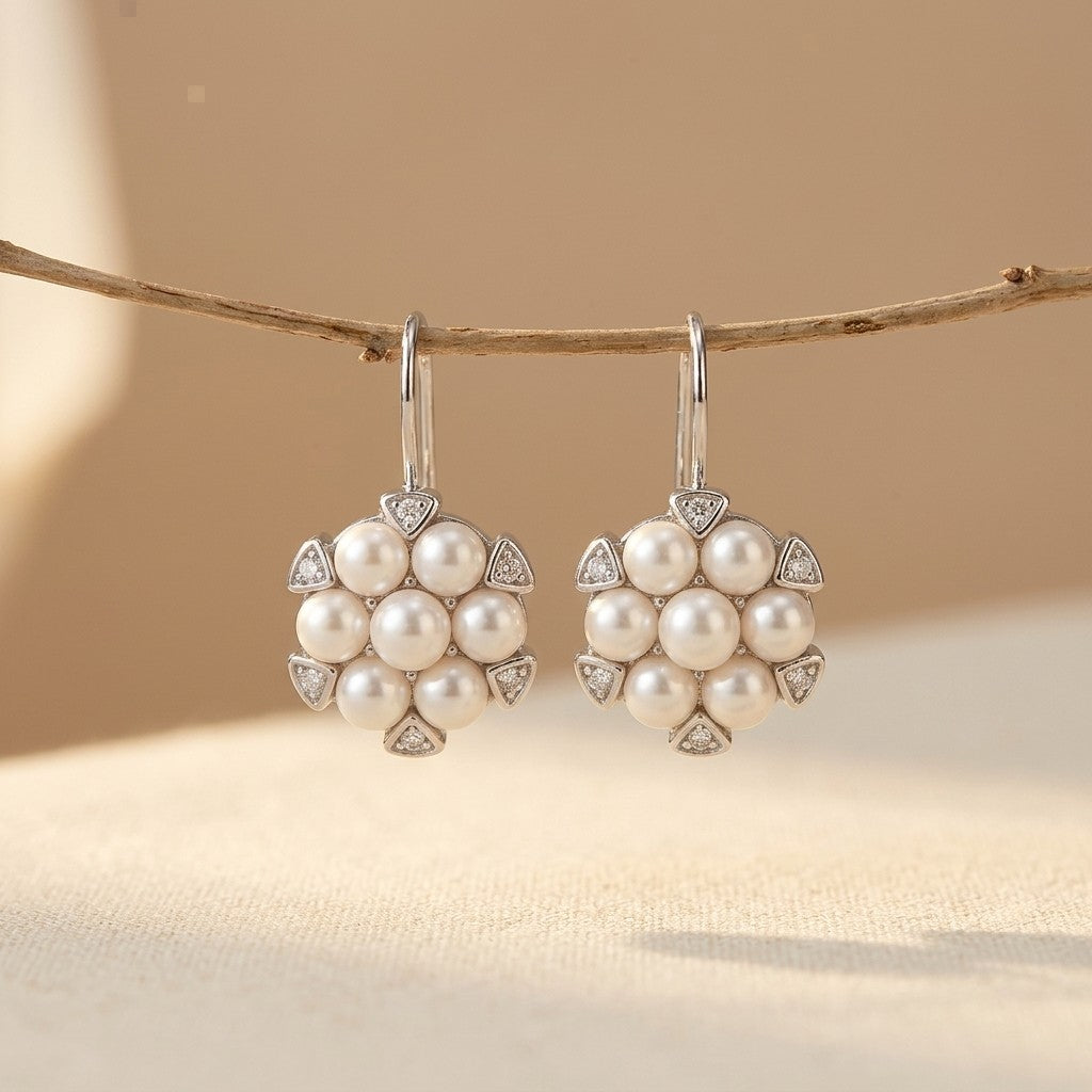 Boucles d'Oreilles Baroque Perle Goutte
