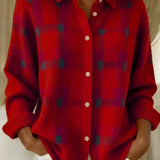 HALEY | CARDIGAN TRICOTÉ À CARREAUX