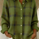HALEY | CARDIGAN TRICOTÉ À CARREAUX