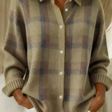 HALEY | CARDIGAN TRICOTÉ À CARREAUX