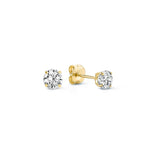Larmes de Lune Stone Stud Earrings | White Gold