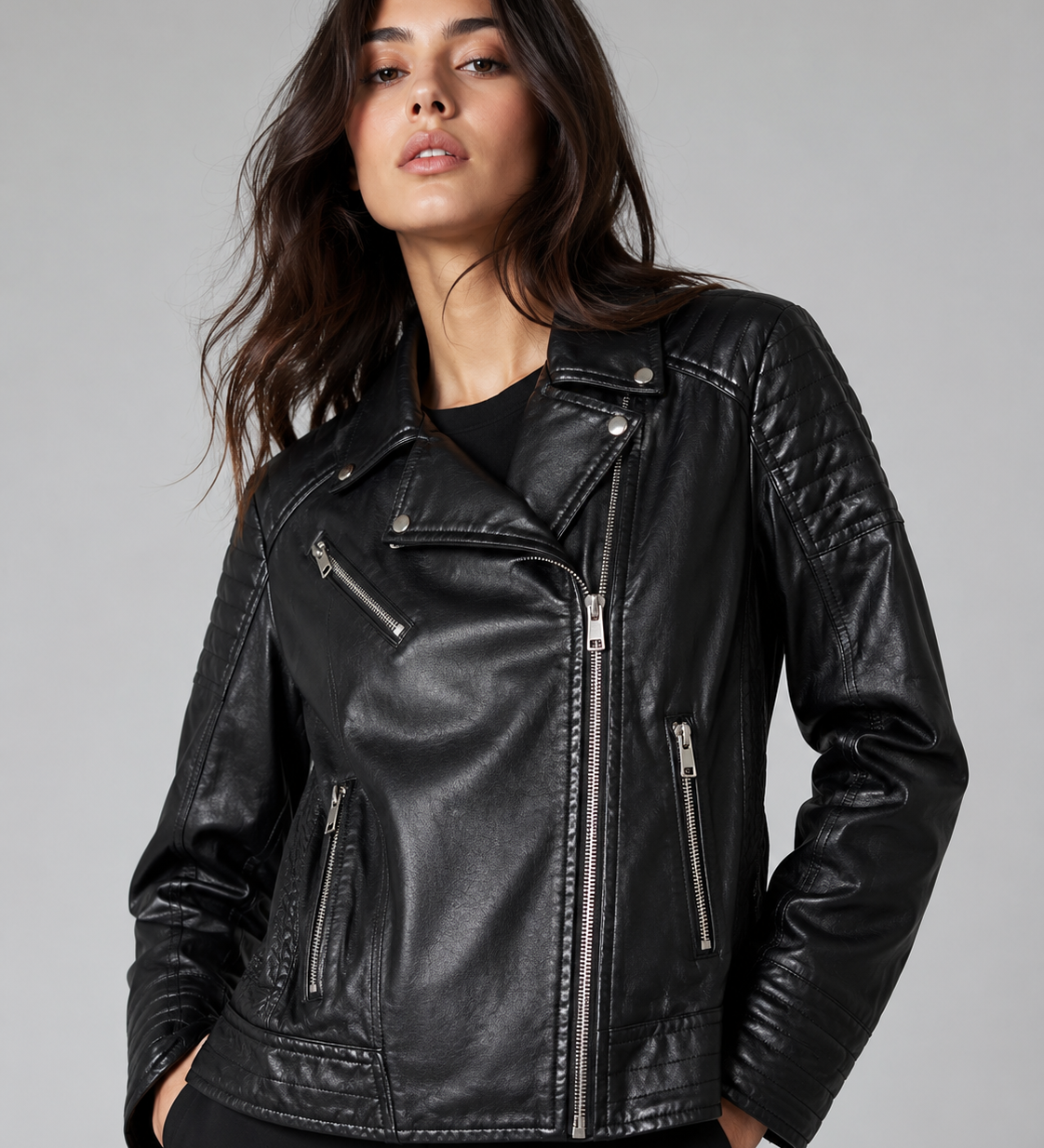 CAPUCINE | VESTE EN SIMILICUIR