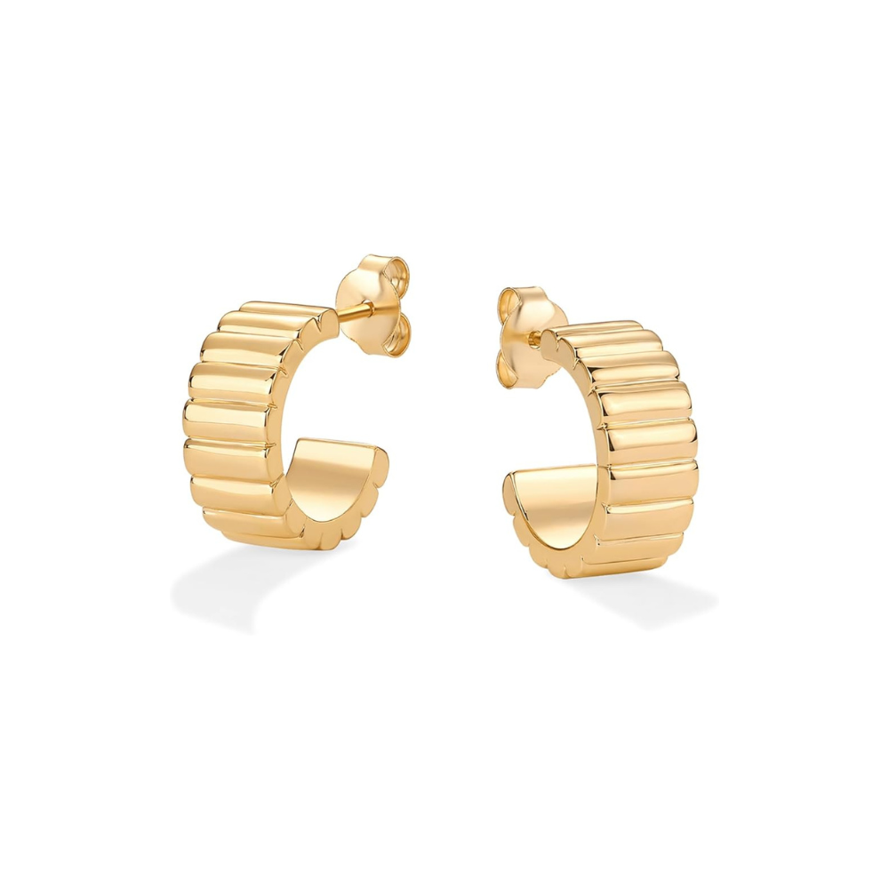 Boucles d'Oreilles Classique Ridge | Or