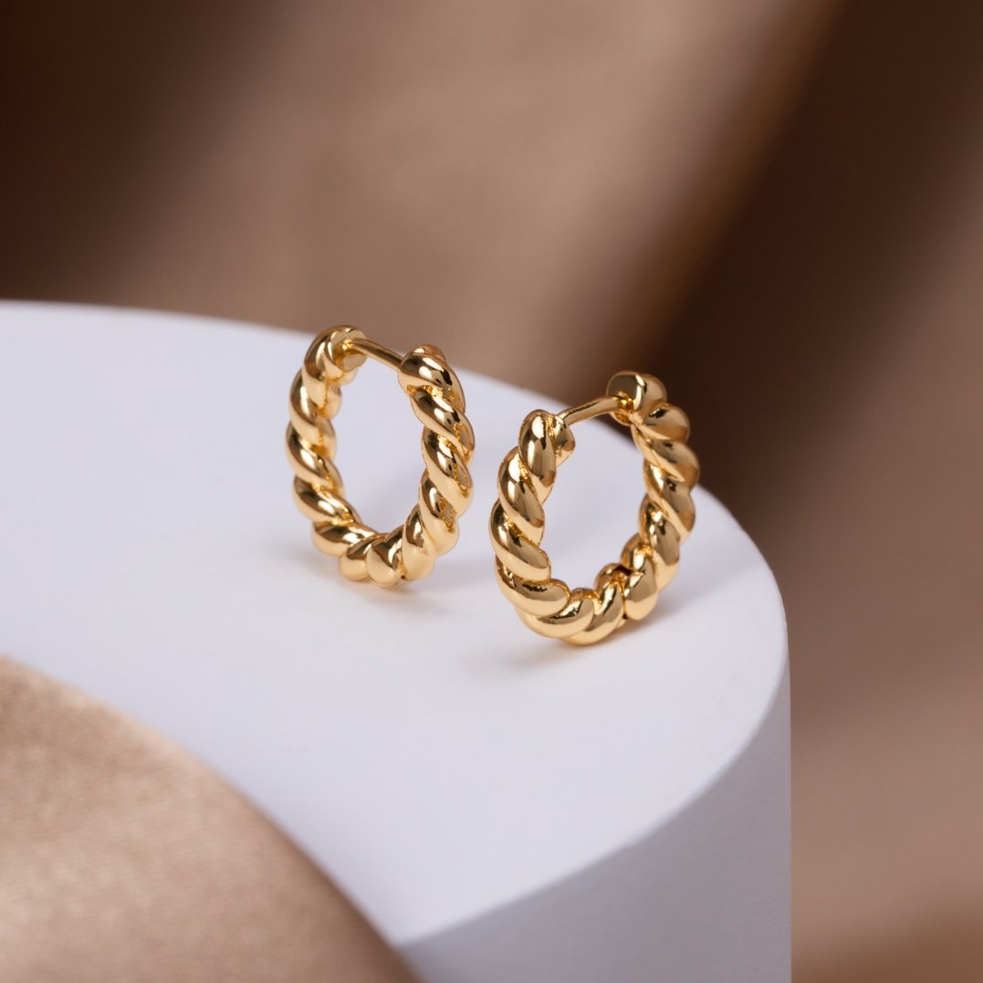 Luna Twist Earrings - Gold