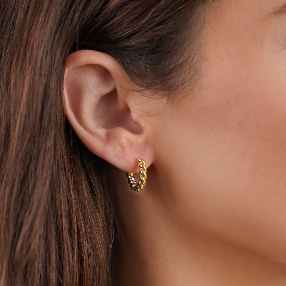 Luna Twist Earrings - Gold