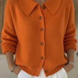 AMARA | CARDIGAN TRICOTÉ CLASSIQUE À COL