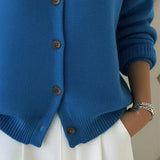 AMARA | CARDIGAN TRICOTÉ CLASSIQUE À COL
