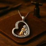 Elegant Crystal Paw Lover Necklace
