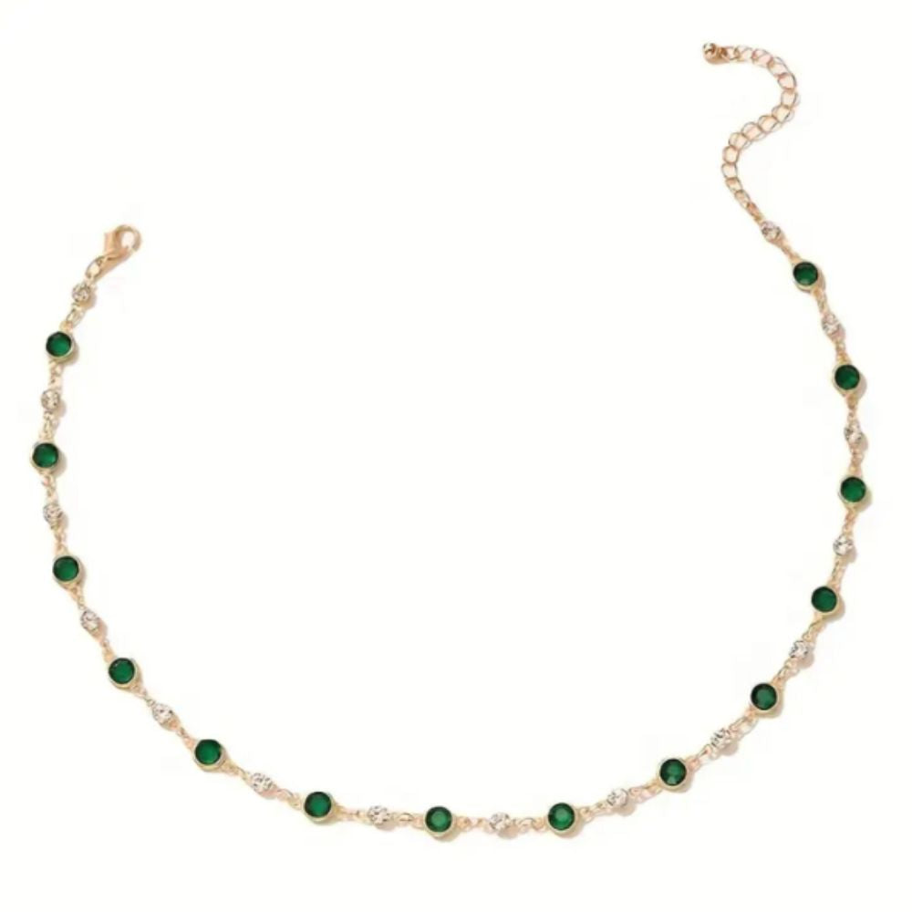 Collier Émeraude Vert Pendentif