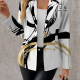 Giovanna™ | Blazer Astratto con Pennellate