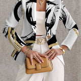 Giovanna™ | Blazer Astratto con Pennellate