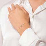 BRACELET INITIALE LATÉRALE PERSONNALISÉ