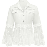 SUNNELACE | VESTE À PANNEAUX EN DENTELLE