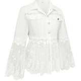 SUNNELACE | VESTE À PANNEAUX EN DENTELLE