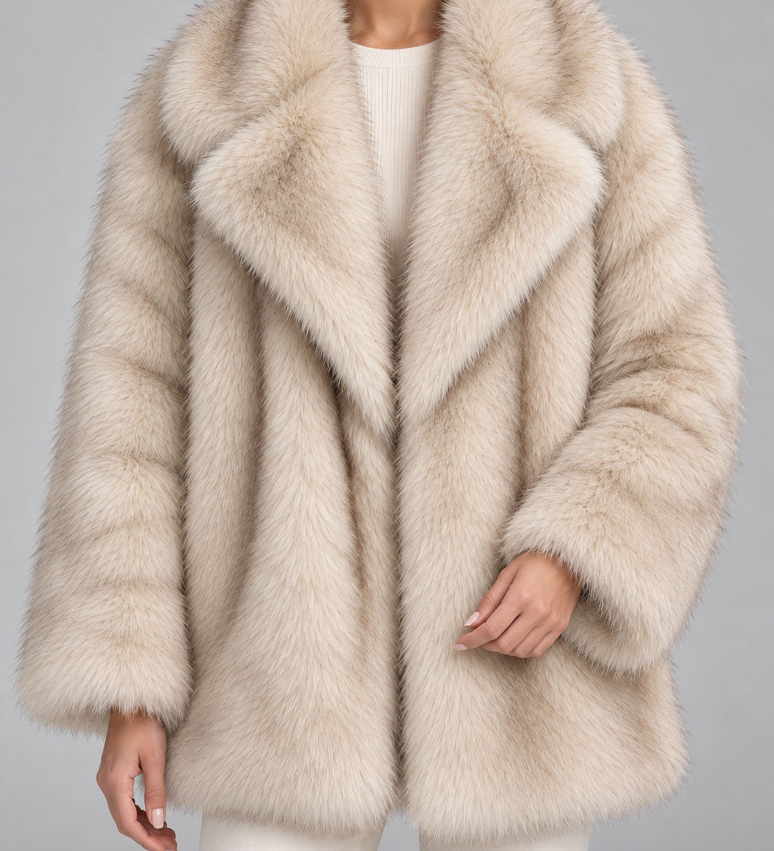MAGALI | VESTE EN FAUSSE FOURRURE OVERSIZE