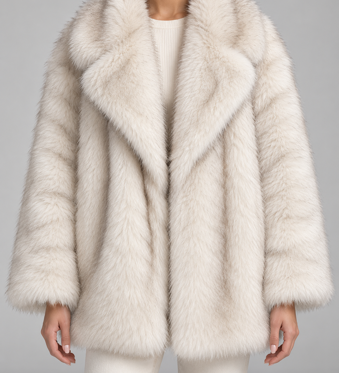 MAGALI | VESTE EN FAUSSE FOURRURE OVERSIZE