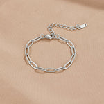 Paperclip Silver Bracelet