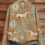 PERPETUA | VESTE ZIPPÉE CHEVAL DU DÉSERT & CACTUS