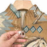 PERPETUA | VESTE ZIPPÉE CHEVAL DU DÉSERT & CACTUS