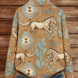 PERPETUA | VESTE ZIPPÉE CHEVAL DU DÉSERT & CACTUS