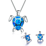 Opal Sea Turtle Jewellery Set