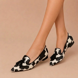 JULIA | MOCASSINS LÉOPARD À POMPONS