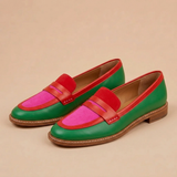 NYLA | MOCASSINS CONTRASTÉS