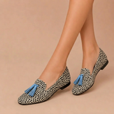 MIRA | MOCASSINS À POMPONS STYLÉS