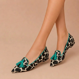 JULIA | MOCASSINS LÉOPARD À POMPONS