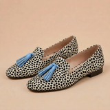 MIRA | MOCASSINS À POMPONS STYLÉS